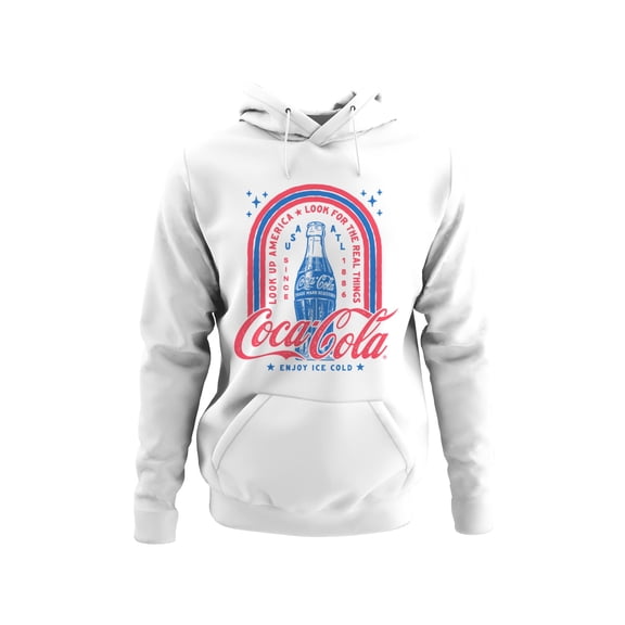 Officially Licensed Coca Cola Retro Cola Vintage Graphic Men's Hoodie