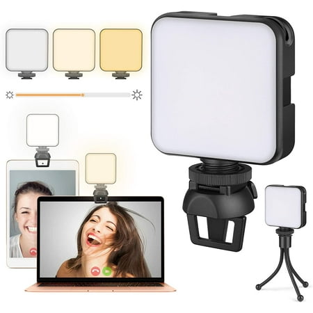 Image of Video Conference Light Camera Light Rechargeable LED Video Light with Clip