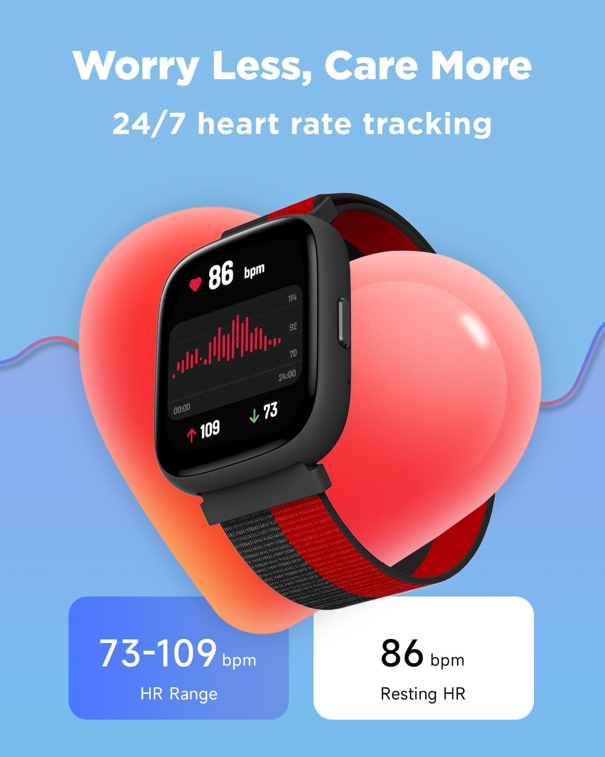 BIGGERFIVE Smart Watch for Kids, 1.8" Fitness Tracker Watch Pedometer, Sleep Monitor, IP68 Waterproof, Calorie Step Counter, Puzzle Game with/Without APP for Girls Teens 5-16,