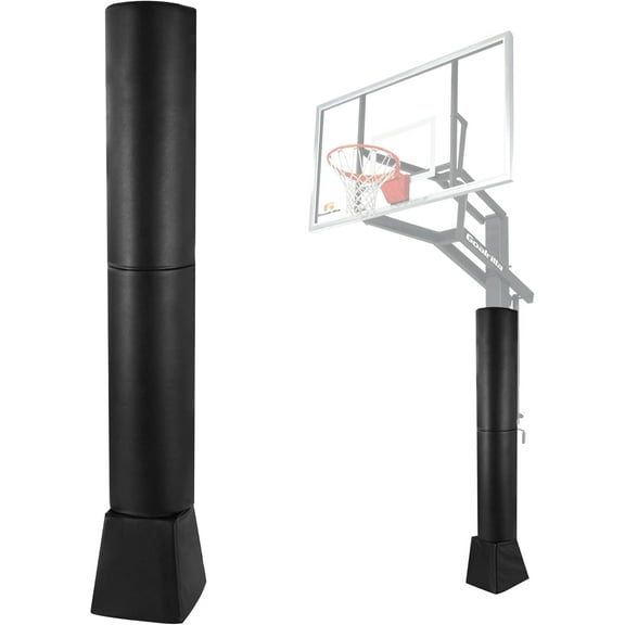 Square Basketball Pole Padding for Training, Heavy Duty Basketball Return Attachment, Waterproof Durable Protection Pad