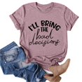 thumbnail image 2 of Inverlee T Shirts Women Crewneck Dressy Casual Short Sleeve Tops Cute Solid Color Shirts Lightweight Elegant Tunic Blouse Tee Summer Fashion, 2 of 5