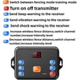 thumbnail image 3 of Valla para perros inalámbrica y collar de entrenamiento para exteriores 2 en 1, valla para perros segura y eficaz con vibración/descarga eléctrica, control de alcance ajustable,, 3 of 9