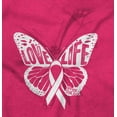 thumbnail image 2 of Love Life Butterfly Breast Cancer Women's Plus Size Graphic Tee Brisco Brands 3X, 2 of 5