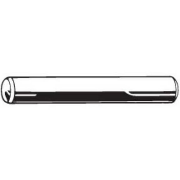 Standard Dowel Pin, 10 mm Nominal Dia, 31 mm L, Steel, 50 PK M39080.100.0030