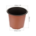 thumbnail image 2 of Unique Bargains 7' Plastic Plant Nursery Pots Starting Planter Container, Red 25 Pack, 2 of 6