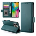 thumbnail image 3 of Designed for iPhone 14 Pro Wallet Case, with Card Slots Strong Magnetic Closure PU Leather Flip Fold Shockproof Kickstand Durable Purse Flip Case for iPhone 14 Pro - Darkgreen, 3 of 7