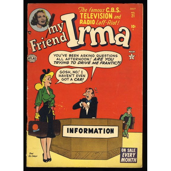 My Friend Irma #21 VG/FN 5.0 Art by Dan DeCarlo/Scripts by Stan Lee! Comic Book