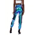 thumbnail image 3 of KAKOWELY 1 pantalón largo de estilo hip hop callejero, brillante, para ocio, deportivo, para mujer, elegante, holgado, transpirable, para niña y mujer., 3 of 5