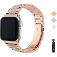 thumbnail image 1 of wonima44 Metal Resin Band Compatible with Apple Watch Wristbands, Women's Strap Fashion Chain Bracelet for iWatch Series 8 7 6 SE 5 4 3 2 1 Ultra, 1 of 1