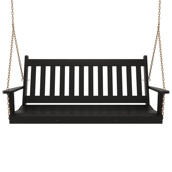 Keystone Amish Co. 5 Foot Franklin Porch Swing, Black