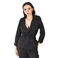 thumbnail image 4 of Conjunto sastre con cinto a rayas Roman Fashion /Juvenil, 12716 (Negro) negro EG, 4 of 5