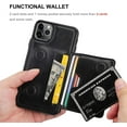 thumbnail image 4 of REQO iPhone 11 Pro Max Wallet Case Credit Card Holder, Premium Leather Kickstand Durable Shockproof Protective Cover iPhone 11 Pro Max 6.5 Inch(Black), 4 of 7