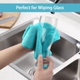 thumbnail image 3 of Cotton thickened absorbent Waffle kitchen towel Honeycomb kitchen towel Solid color checkered square towel hand towel, 3 of 4