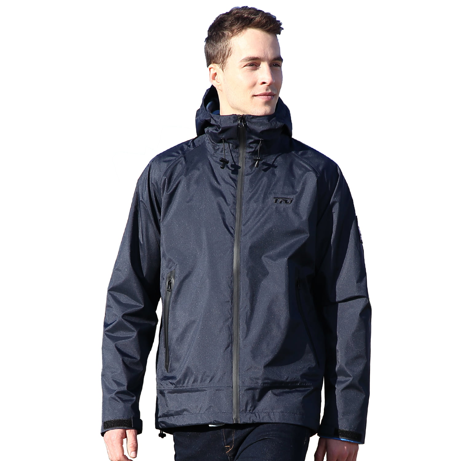 TFO Waterproof Men`s Interchange Jacket Windbreaker Winter Coat with Removable Hood & Warm Fleece Liner 