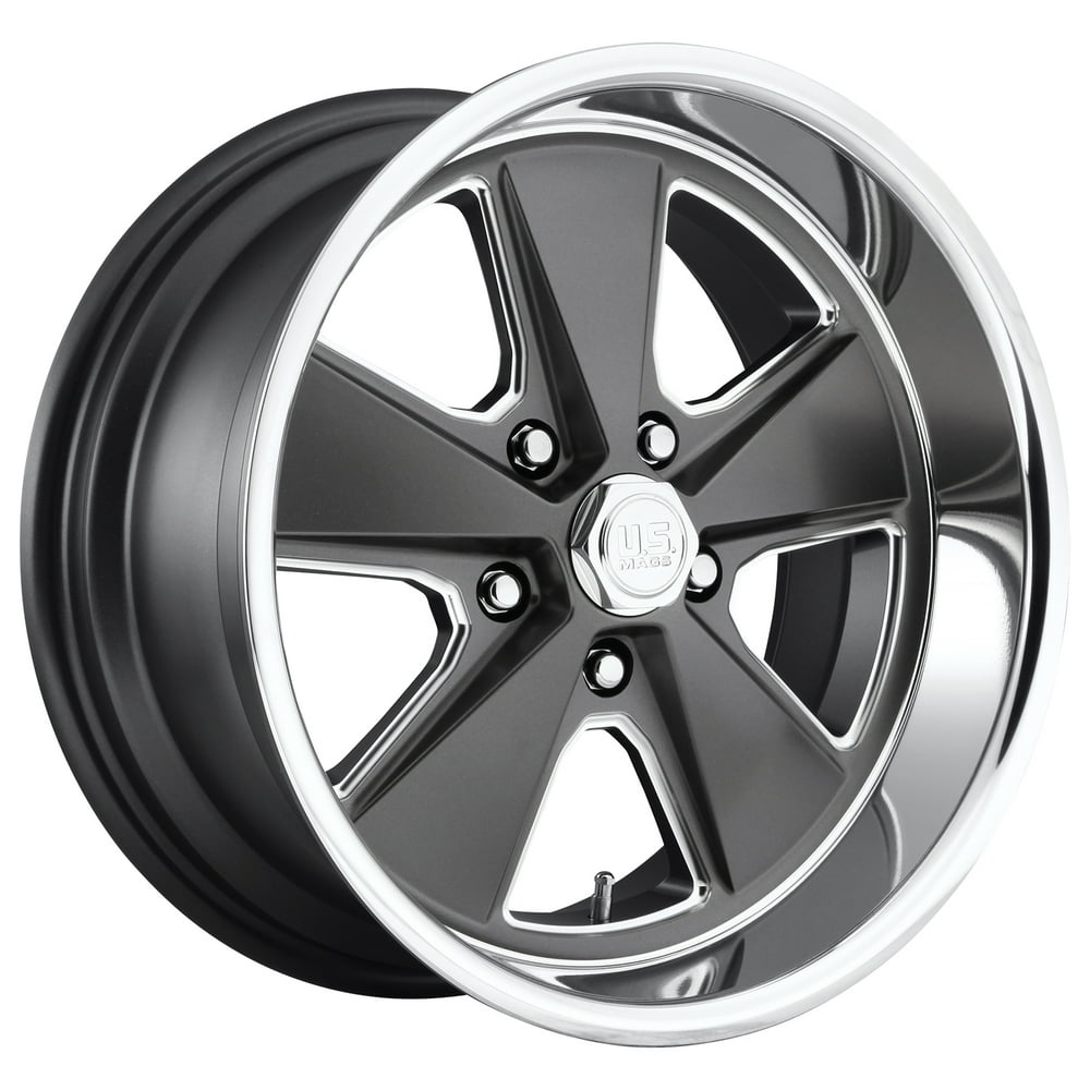 Us Mag roadster 18x8 5x127 1et 78.10mm matte gun metal machined wheel