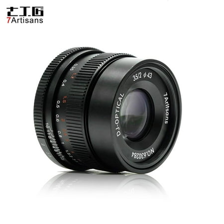 7artisans 35mm F2.0 Manual Focus Camera Lens Full Frame Large Aperture for Leica M2/M3/M4P/M5/M6/M7/M8/M9/M9P/M10/M240/M240P/M262 M-Mount Mirrorless (Best Lens For Leica M8)