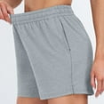 thumbnail image 5 of BRDFRL Comfy Shorts for Women Cotton Loose High Waisted Lounge Shorts with Pockets Gray L, 5 of 7