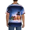 thumbnail image 3 of Kdxio Men'S Hawaiian Shirt For Men Short Sleeve Shirt Lantern On Snow Summer Casual Holiday Beach Button Down T-Shirts, 3 of 5