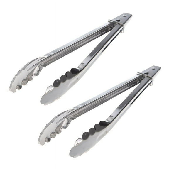 2X Kitchen Craft 30 cm Stainless Steel Food Tongs
