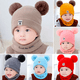 thumbnail image 2 of Conjunto Gorro Bufanda Bebés universoenlinea Invierno Frío Orejas Oso, 2 of 6