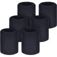 thumbnail image 1 of Paquete de 6 muñequeras deportivas absorbentes para el sudor para fútbol, baloncesto y atletismo, 1 of 4