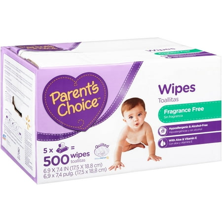 Parent's Choice Fragrance Free Baby Wipes, 500 sheets - Walmart.com
