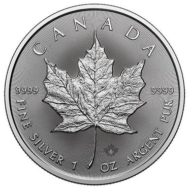 2025 1 oz Canadian Silver Maple Leaf Coin BU