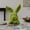 Green, variant on Faux Moss Flocking Rabbits Head Figurine Decoration for Living Room Garden Balconies or Easters Tabletop Display Ornament Flocking Resin Bunnies Head Ornament