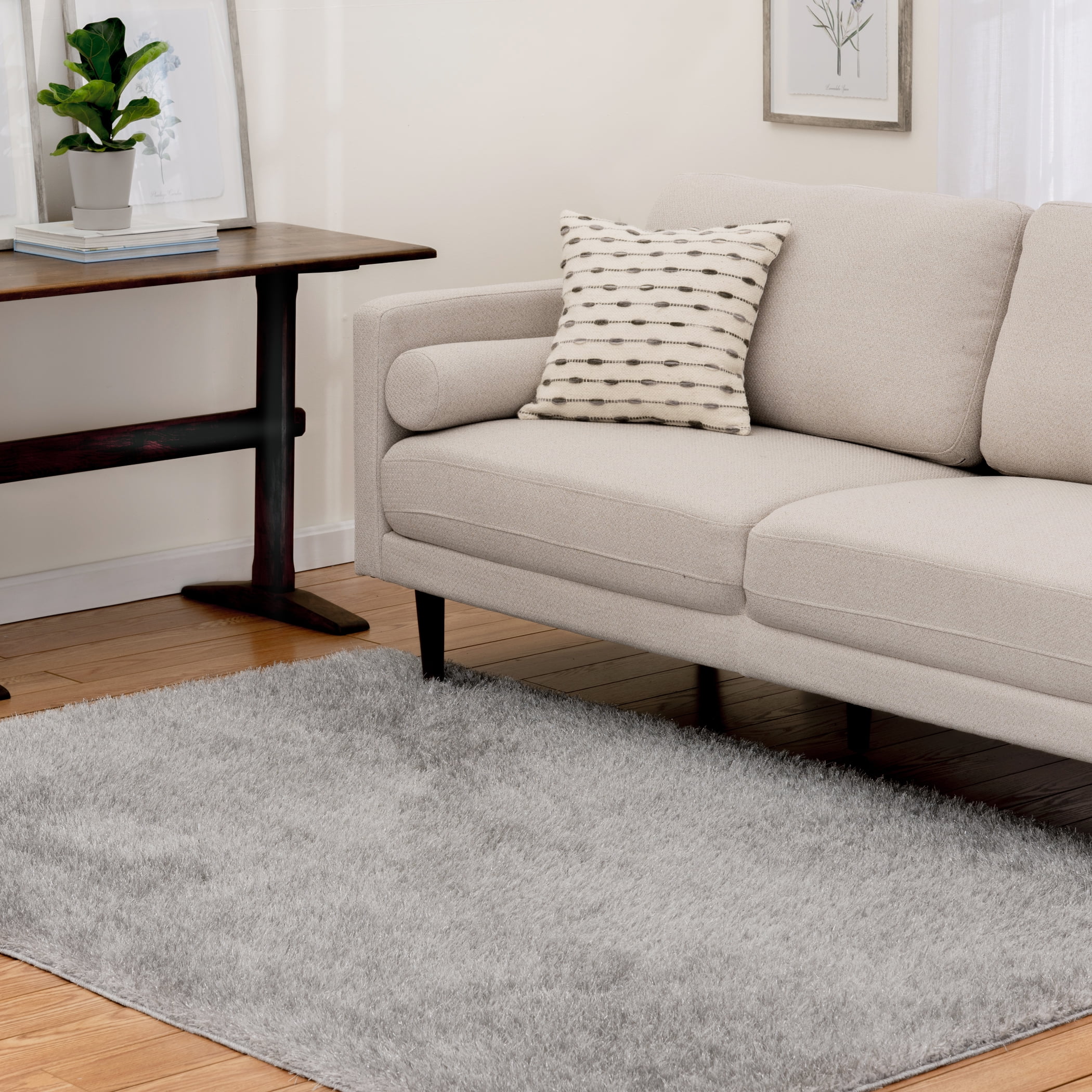 Fascination Chrome 5'x7' indoor area rug