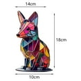 thumbnail image 3 of GROWTH TANK Animal Ornament Colorful Base Animal Figurines Decorations Artwork Metal Statues Lowrie, 3 of 9