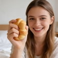 thumbnail image 3 of Simulation Food Bread Cake Slow Rebound Squishy Squishy for Adults, Soft Elastic Tactile Gadget, Indoor Desktop Decor Accessory Random Style 1 Pack, 3 of 4