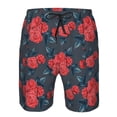 thumbnail image 4 of Naloa Rose Flowers Men's Beach Shorts, Surfing shorts, Swim trunks, Quick Dry Swim Trunks for Surfing Beach Fun - XX-Large, 4 of 9