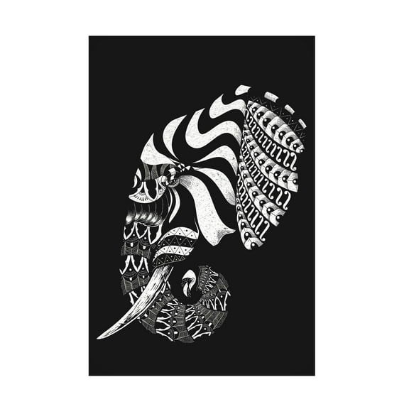 Trademark Fine Art jay stanley  Ornate Elephant Ii Canvas Wall Art