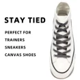 thumbnail image 4 of 1pair Double Layers Flat Shoe Laces Strings Deep Gray for Sneakers Tennis Shoes, 4 of 6