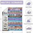thumbnail image 4 of Grandma Gifts, Best Gifts for Grandma, Grandma Birthday Gifts from Grandkids, Great Grandma Gifts, Gifts Ideas for Grandmother, Grandma Gifts for Christmas Throw Blanket 60"x50", 4 of 6