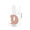 thumbnail image 3 of Decoraciones de Pascua, adornos de Pascua, regalos de Pascua Adorno de letra con orejas de conejo de madera de Pascua Letrero colgante de madera, 3 of 6