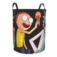 thumbnail image 2 of Rick And Morty Laundry Basket Circular Laundry Hamper Dirty Clothes Storage Bucket Toy Organizer With Handles For Bedroom Bathroom College Dorm Medium, 2 of 8