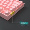 thumbnail image 5 of MageGee Pink Keyboard MK-Star TKL LED Backlit Mechanical Gaming Keyboard,MageGee Compact 87 Key Mechanical Computer Keyboard USB Wired Blue Switches for Windows Laptop Gaming PC Xbox PS4, 5 of 6