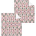 thumbnail image 6 of Coolnut Colorful Pattern Washcloths, 2 PCS 12 X 12 Inches Cotton Wash Cloths, Highly Absorbent and Soft Face Towels for Bathroom,Gym,Hotel and Spa, 6 of 7