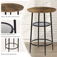 thumbnail image 4 of Muebles de Bar, Mesa de Bar en Color Madera de 60 cm, Diseño de 2 Niveles, 4 of 6