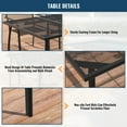 thumbnail image 5 of Boyel Living 9-Piece Outdoor Dining Set, Patio Metal Dining Set with Rectangle Table Furniture Sets, Black, 5 of 8