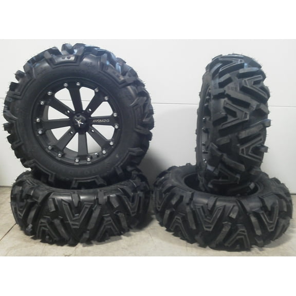 MSA Black Kore 16" UTV Wheels 30" Moto MTC Tires Polaris RZR XP 1000 / PRO XP / Ranger XP 900/1000