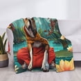 thumbnail image 3 of Balery Meditating French Bulldog Manta de Franela con Dibujo, Lujo Ultra Suave y Cálido, Antipelusa y Resistente a las Arrugas para Cama, Sofá, Camping -80"x60", 3 of 6