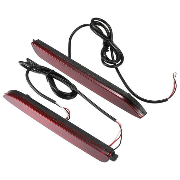 Unique Bargains 1 Pair Rear Bumper Reflector Fog Brake Driving Tail Light Red LED for Toyota Camry 2006-2014
