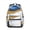 Blue and Gold, variant on Blue and Gold Marble Pattern Backpack for School, Cute School Bag with Adjustable Shoulder Straps and Padded Back, 15.3"x11"x7.1"