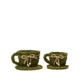 thumbnail image 6 of BalsaCircle 2 Green Natural Moss Teacups Planter Boxes Ribbons Centerpieces Wedding Party, 6 of 6