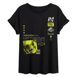 T-shirt Femme Winosaur Dinosaure Et Vin - Gris Et Noir - Taille S - Coton - Occasion Bon état