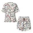 thumbnail image 4 of Lsque Christmas Elements Women's Short-Sleeved Pajama Set - 2 Piece Soft and Lightweight Sleepwear Set-Large, 4 of 9