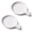 Reactive White, variant on Coffee Spoon Rest, 3.3" Small Ceramic Spoon Holder, Set of 2, Matte Black