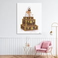 thumbnail image 2 of Stupell Industries Luxury Bathrobe Girl & Champagne Canvas Wall Art design by Ziwei Li, 48 x 36, 2 of 7